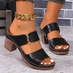 Elegant Women's Sandals | Arch Support Block Heel Design with Adjustable Straps | Comfortable Footwear for All-Day Wear 2