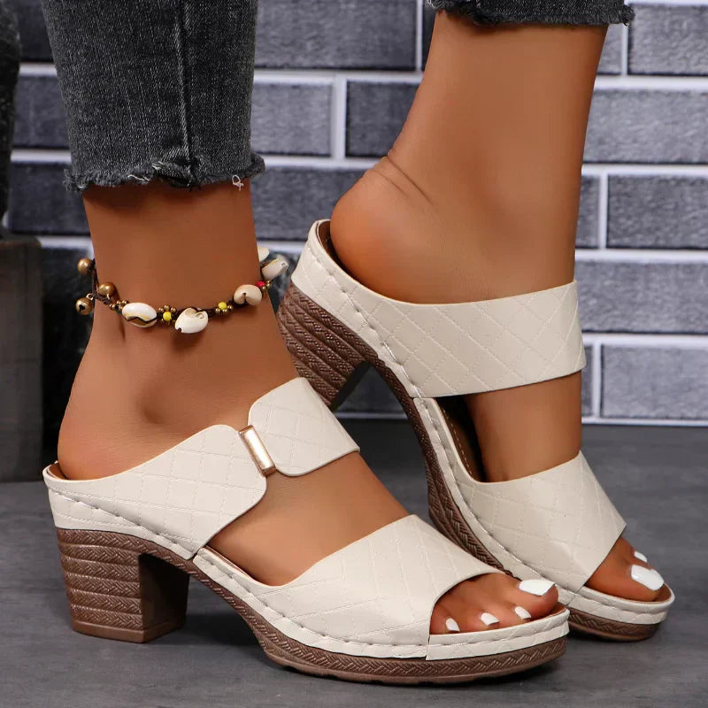 Elegant Women's Sandals | Arch Support Block Heel Design with Adjustable Straps | Comfortable Footwear for All-Day Wear 3