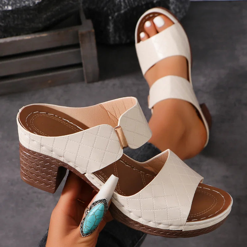 Elegant Women's Sandals | Arch Support Block Heel Design with Adjustable Straps | Comfortable Footwear for All-Day Wear 4