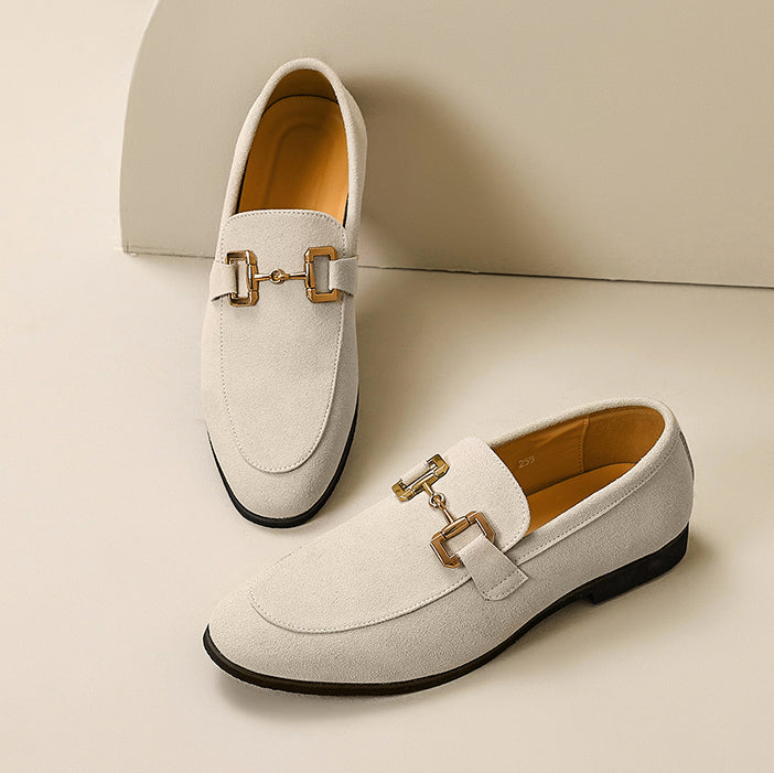 Men's Penny Loafers | Slip-On Dress Shoes with Metal Detail