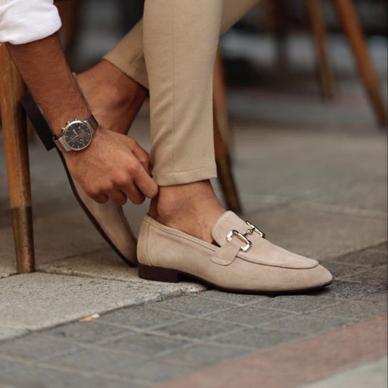 Men's Penny Loafers | Slip-On Dress Shoes with Metal Detail