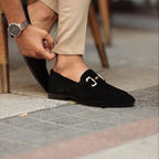 Men's Penny Loafers | Slip-On Dress Shoes with Metal Detail