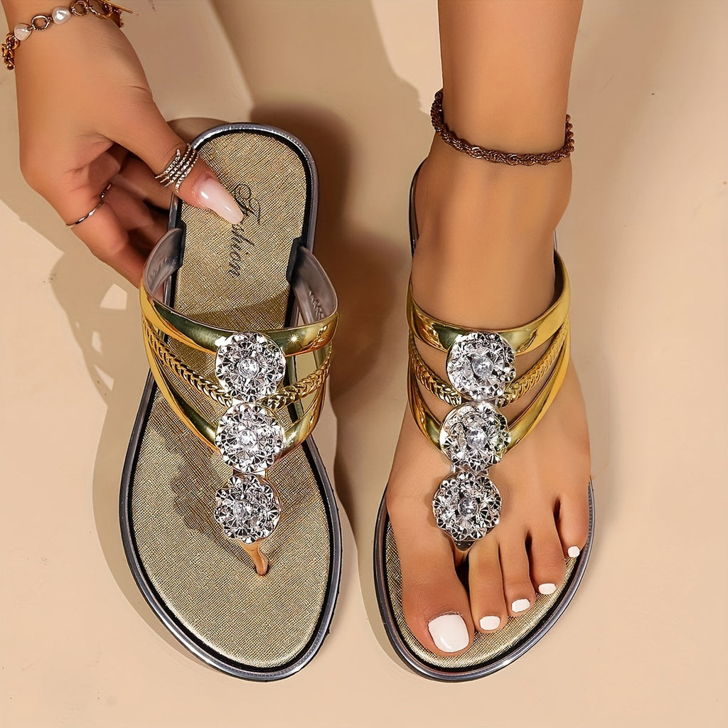 Eloira | Women's Sandals with Dazzling Crystal Accents | Comfortable Fit for All-Day Glamour 2