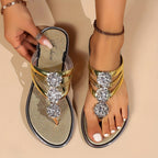 Eloira | Women's Sandals with Dazzling Crystal Accents | Comfortable Fit for All-Day Glamour 2