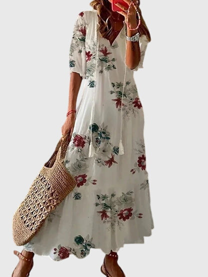 Emma | Elegant Flowy Bohemian Summer Dress 5