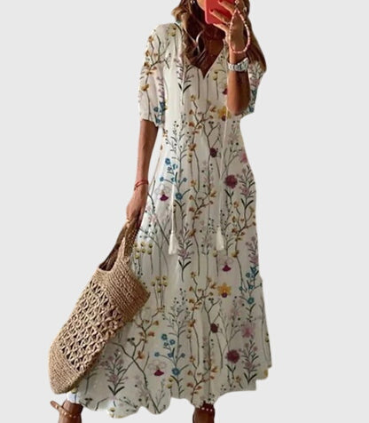 Emma | Elegant Flowy Bohemian Summer Dress 6