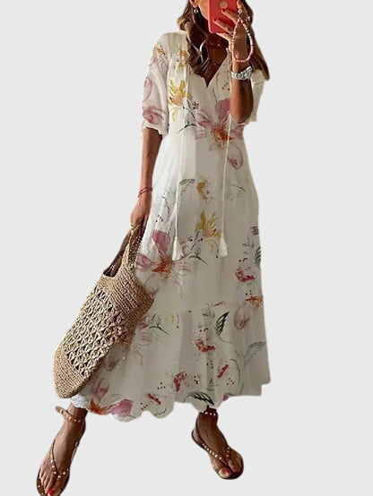 Emma | Elegant Flowy Bohemian Summer Dress 7