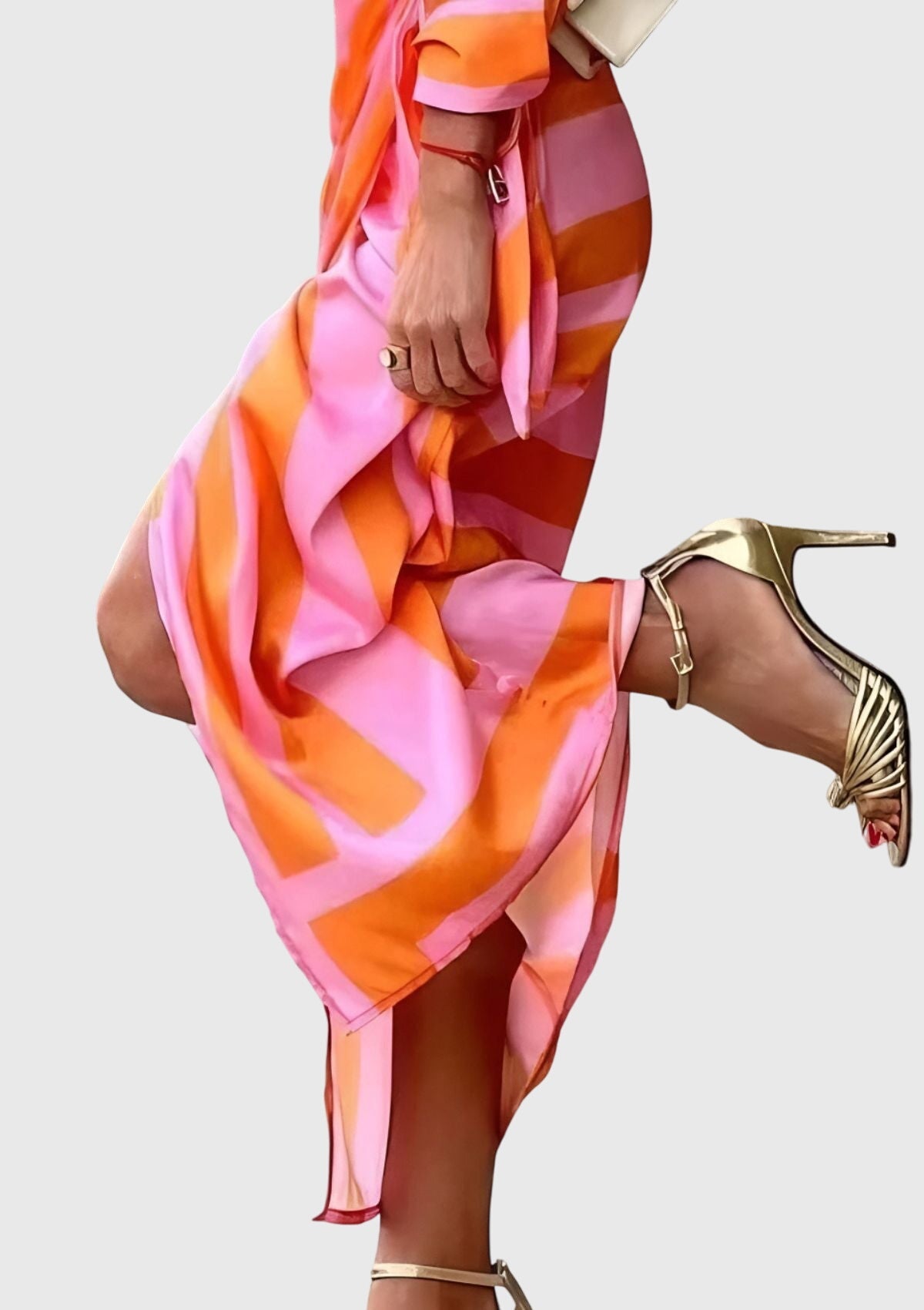 Everly Collection | Plus Size Wrap Dress with Adjustable Fit | Flattering Midi Style for Effortless Elegance 3