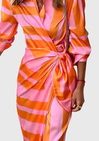 Everly Collection | Plus Size Wrap Dress with Adjustable Fit | Flattering Midi Style for Effortless Elegance 6