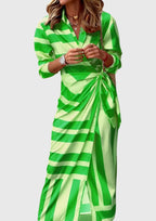 Everly Collection | Plus Size Wrap Dress with Adjustable Fit | Flattering Midi Style for Effortless Elegance 8