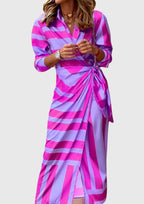 Everly Collection | Plus Size Wrap Dress with Adjustable Fit | Flattering Midi Style for Effortless Elegance 9