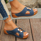 Everly Collection | Women's Sandals with Cushioned Footbed & Adjustable Buckle | Chic Slide Design for All-Day Comfort 5
