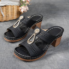 Finley Collection | Women's Orthopedic Flat Sandals with Rhinestone Accents | Stylish Comfort for All-Day Wear 7