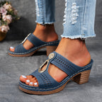 Finley Collection | Women's Orthopedic Flat Sandals with Rhinestone Accents | Stylish Comfort for All-Day Wear 8
