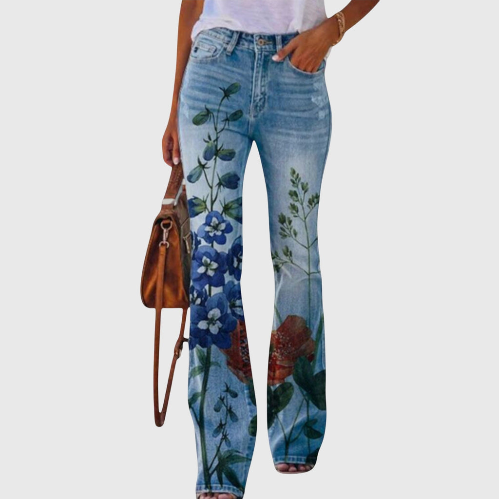 Floral Elegance | Wide Leg Pants Women with Unique Button Detailing | Chic Style for Effortless Elegance 5