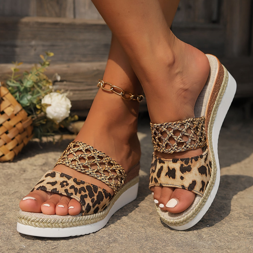 Freya Collection | Women's Sandals with Cushioned Wedge | Chic Woven Design for All-Day Comfort 0