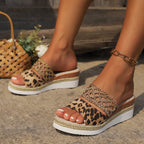 Freya Collection | Women's Sandals with Cushioned Wedge | Chic Woven Design for All-Day Comfort 4
