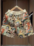 Men's Graphic-Print Shorts | Relaxed Elastic Waist