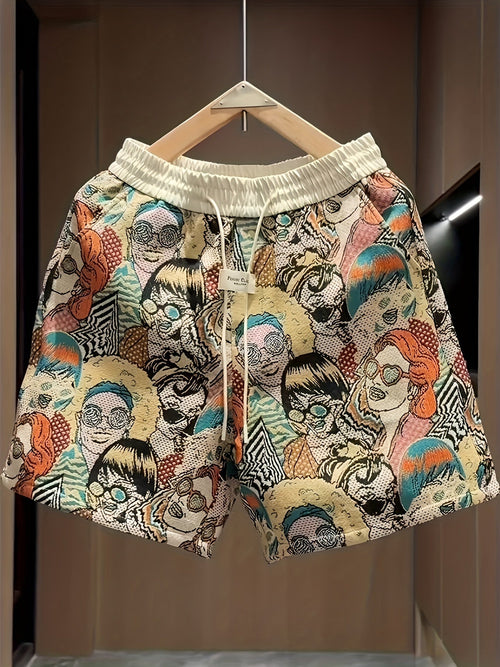 Men's Graphic-Print Shorts | Relaxed Elastic Waist