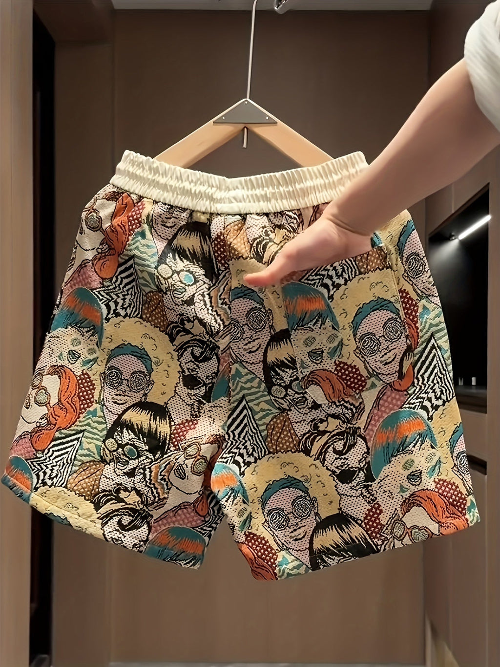 Men's Graphic-Print Shorts | Relaxed Elastic Waist