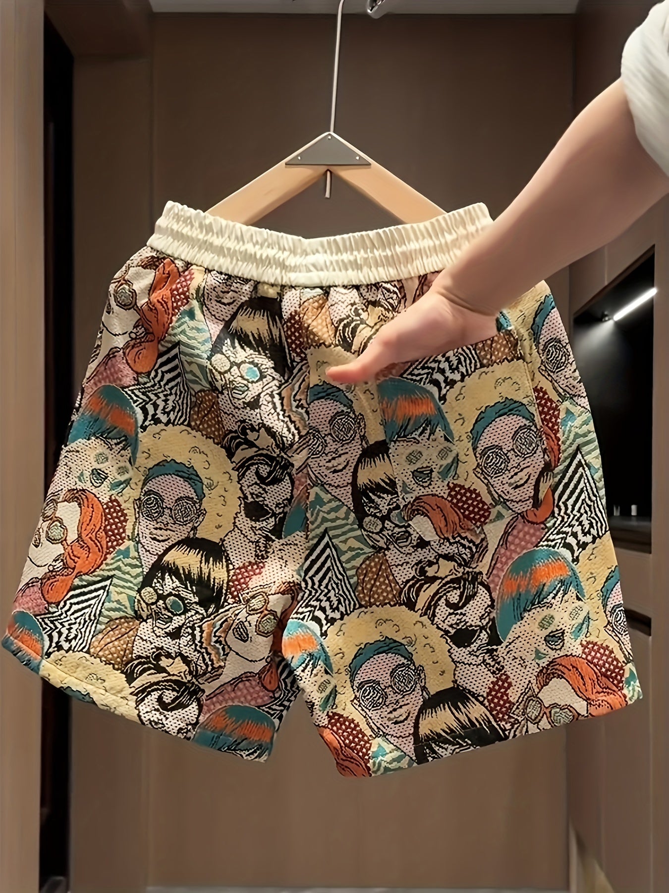 Men's Graphic-Print Shorts | Relaxed Elastic Waist