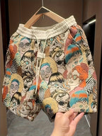 Men's Graphic-Print Shorts | Relaxed Elastic Waist