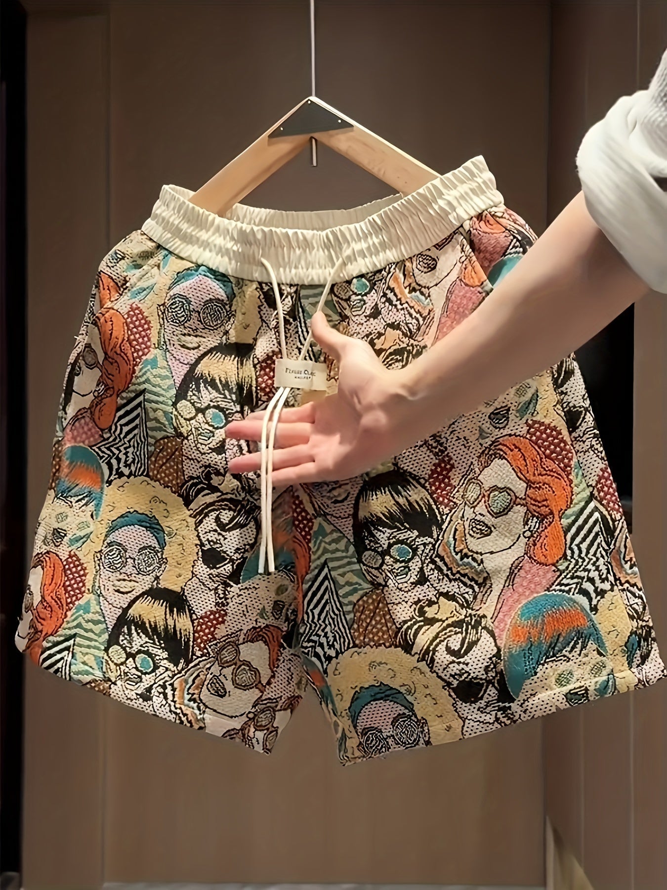 Men's Graphic-Print Shorts | Relaxed Elastic Waist