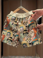 Men's Graphic-Print Shorts | Relaxed Elastic Waist