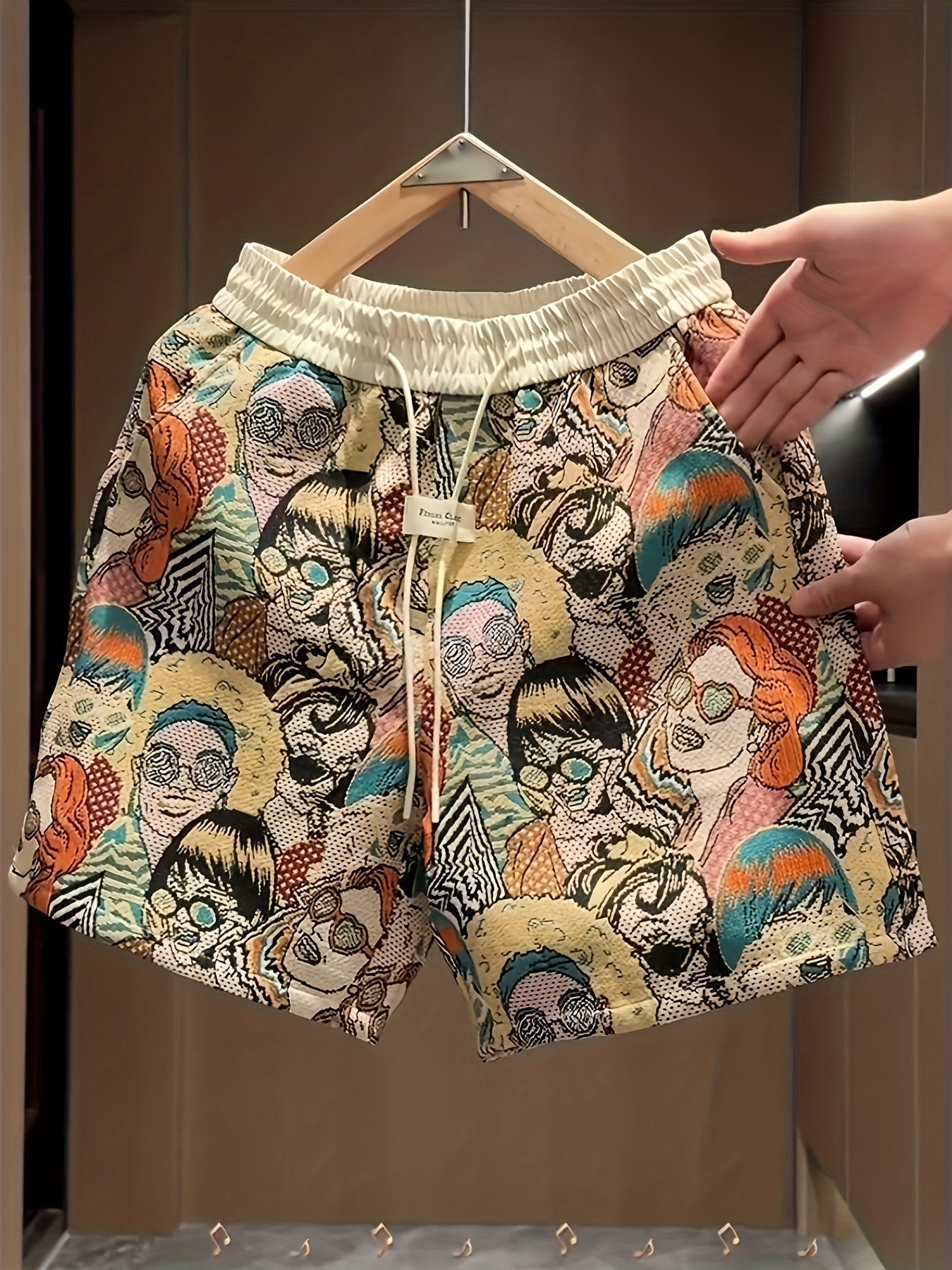 Men's Graphic-Print Shorts | Relaxed Elastic Waist