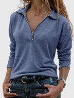 Jaynelyah | Women's Casual Top with Sporty Zipper Detail | Lightweight Design for All-Day Comfort 4