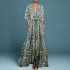 Jill Collection | Floral Maxi Dress with Flattering Fit | Elegant Long Dress for Effortless Style