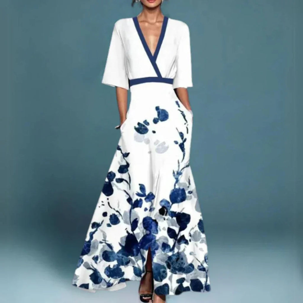 Jill Collection | Floral Maxi Dress with Flattering Fit | Elegant Long Dress for Effortless Style