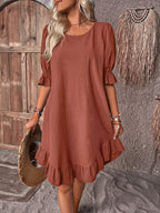 Joan Collection | Women's Summer Dress with Tummy Coverage & Ruffle Details | Breezy Comfort for Effortless Style 2