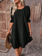 Joan Collection | Women's Summer Dress with Tummy Coverage & Ruffle Details | Breezy Comfort for Effortless Style 3