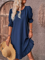 Joan Collection | Women's Summer Dress with Tummy Coverage & Ruffle Details | Breezy Comfort for Effortless Style 6
