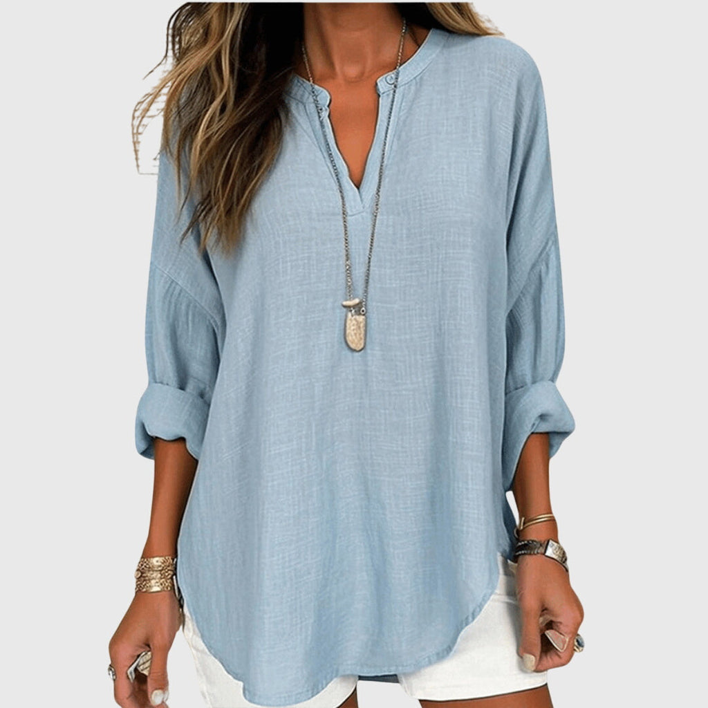 Lenara | Women's Flowy Beach Shirt with Breathable Fabric | Elegant Style for Casual Outings 0