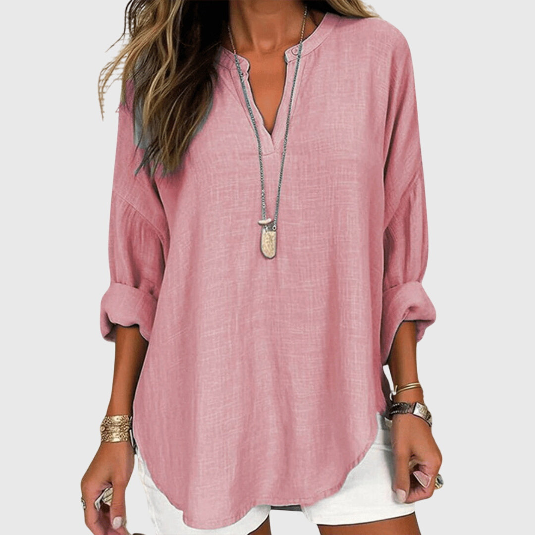 Lenara | Women's Flowy Beach Shirt with Breathable Fabric | Elegant Style for Casual Outings 3