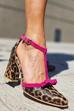 Leontina | Women's Sandals with High Stiletto Heel & Bold Leopard Print for Daring Style 0