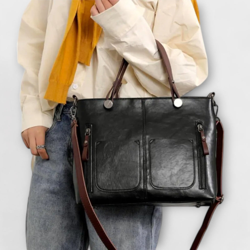 Lora Collection | Leather Tote Bag with Spacious Design | Versatile Style for Any Occasion 5