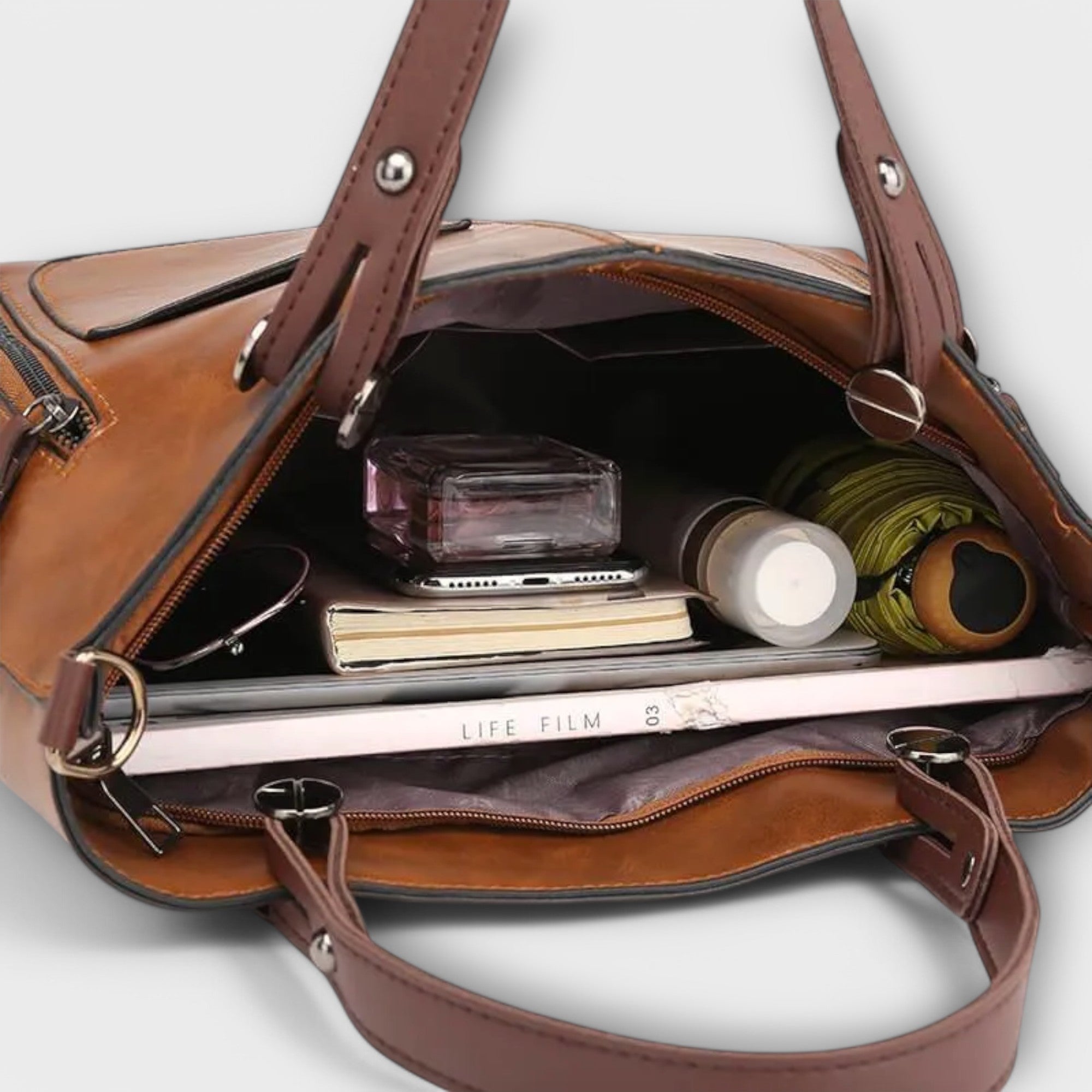 Lora Collection | Leather Tote Bag with Spacious Design | Versatile Style for Any Occasion 7