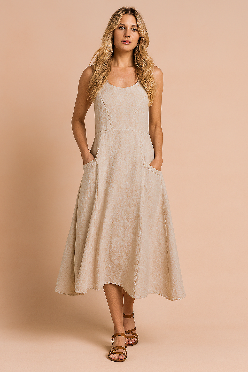 Lucy | Long Sleeve Floral Maxi Dress with Pockets for Women 0