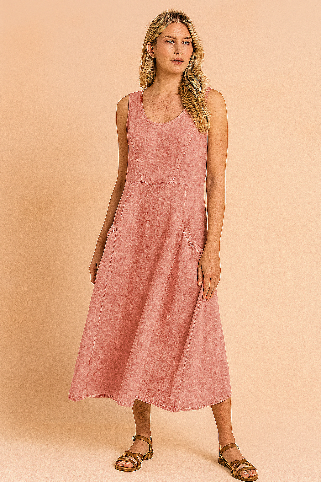 Lucy | Long Sleeve Floral Maxi Dress with Pockets for Women 3