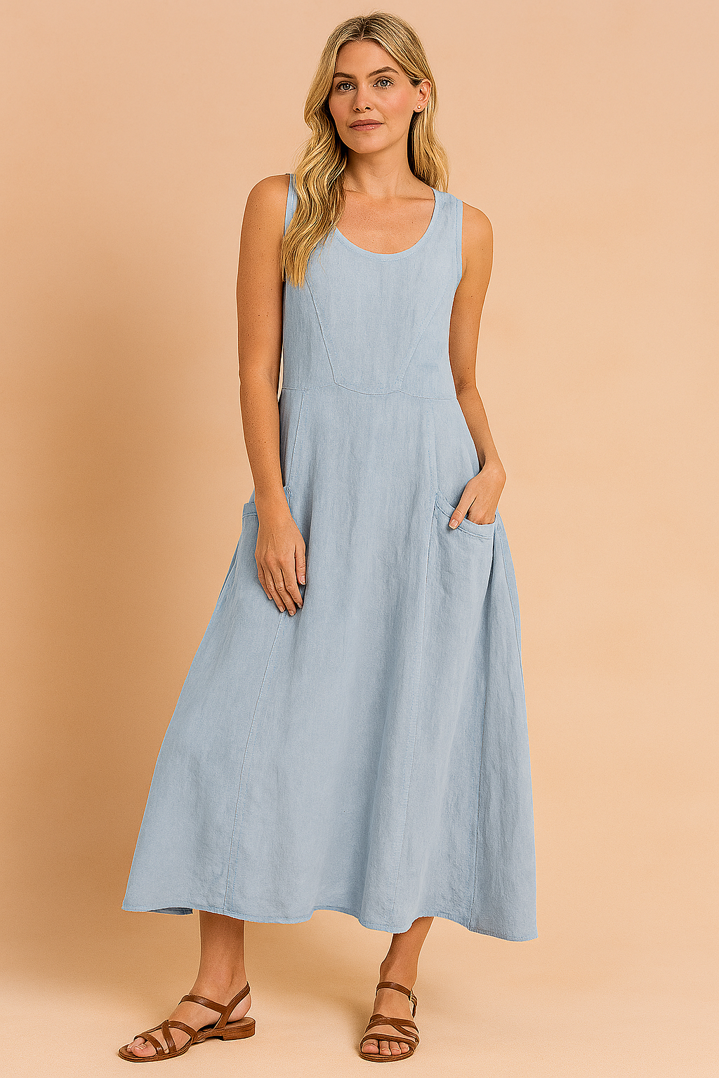 Lucy | Long Sleeve Floral Maxi Dress with Pockets for Women 4