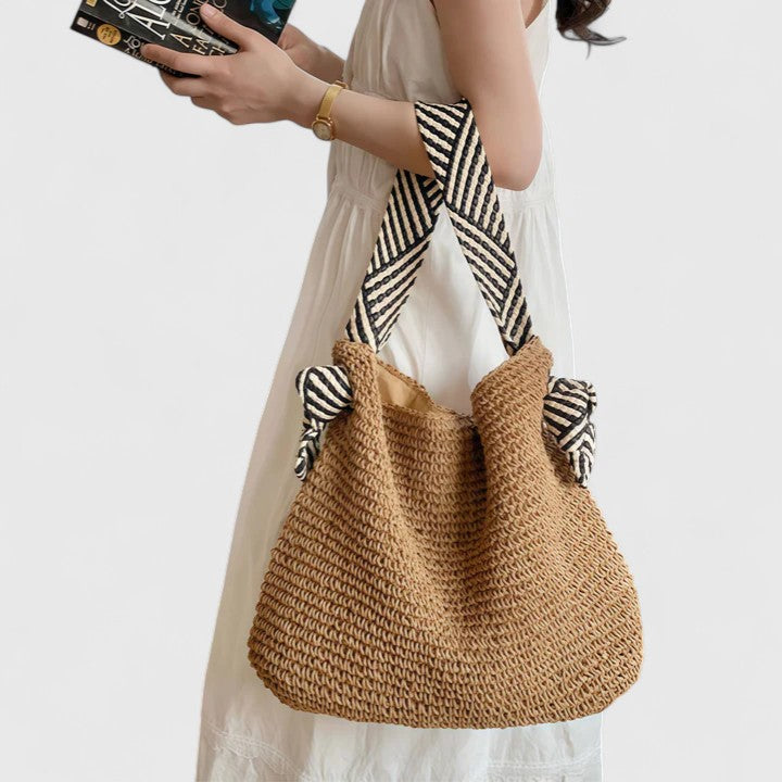 Lyra Collection | Handbag Tote Bag with Handwoven Design & Statement Straps | Versatile Accessory for Stylish Outings 1