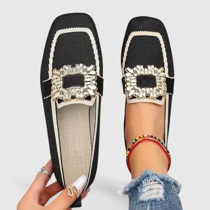 Maylora | Women's Black Loafers with Cushioned Footbed | Elegant Design for All-Day Comfort 3