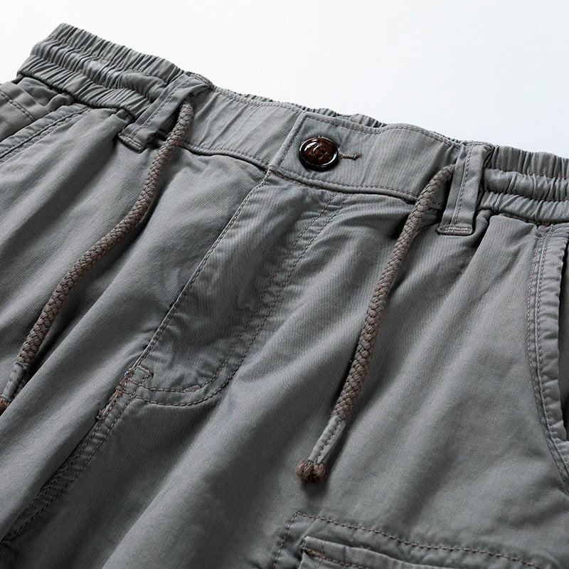 Men's Cargo Shorts | Braided Drawstring, Multi-Pocket