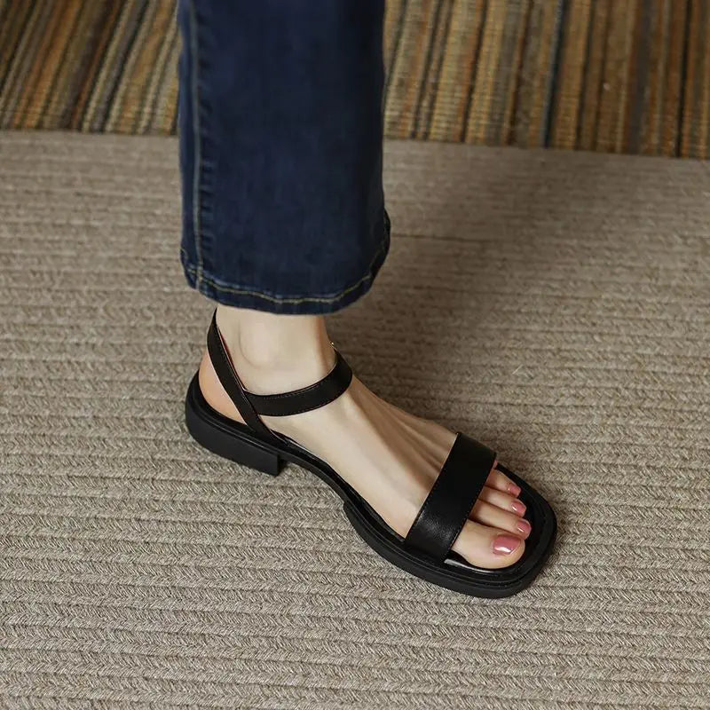 Molly™ | Women's Sandals with Adjustable Ankle Strap | Vegan Leather for All-Day Comfort 0
