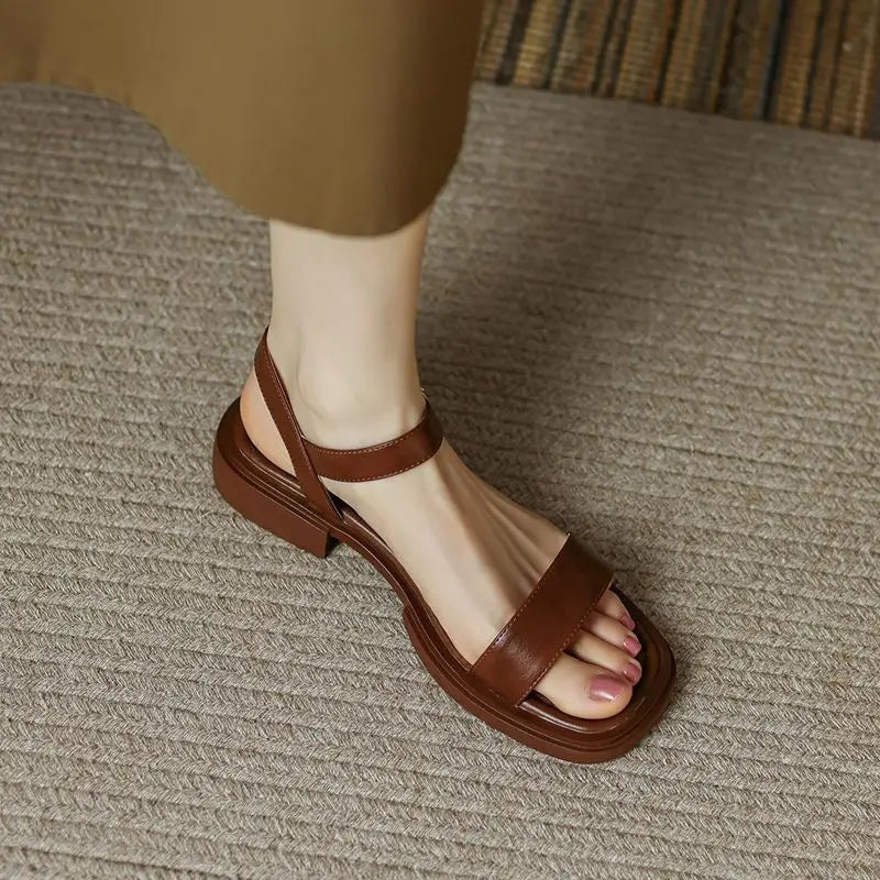 Molly™ | Women's Sandals with Adjustable Ankle Strap | Vegan Leather for All-Day Comfort 5