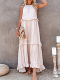 Monica Collection | Women's Maxi Dress with Breathable Fabric | Elegant White Dress for Any Occasion 0