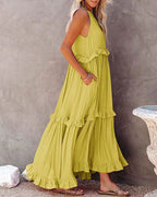 Monica Collection | Women's Maxi Dress with Breathable Fabric | Elegant White Dress for Any Occasion 7